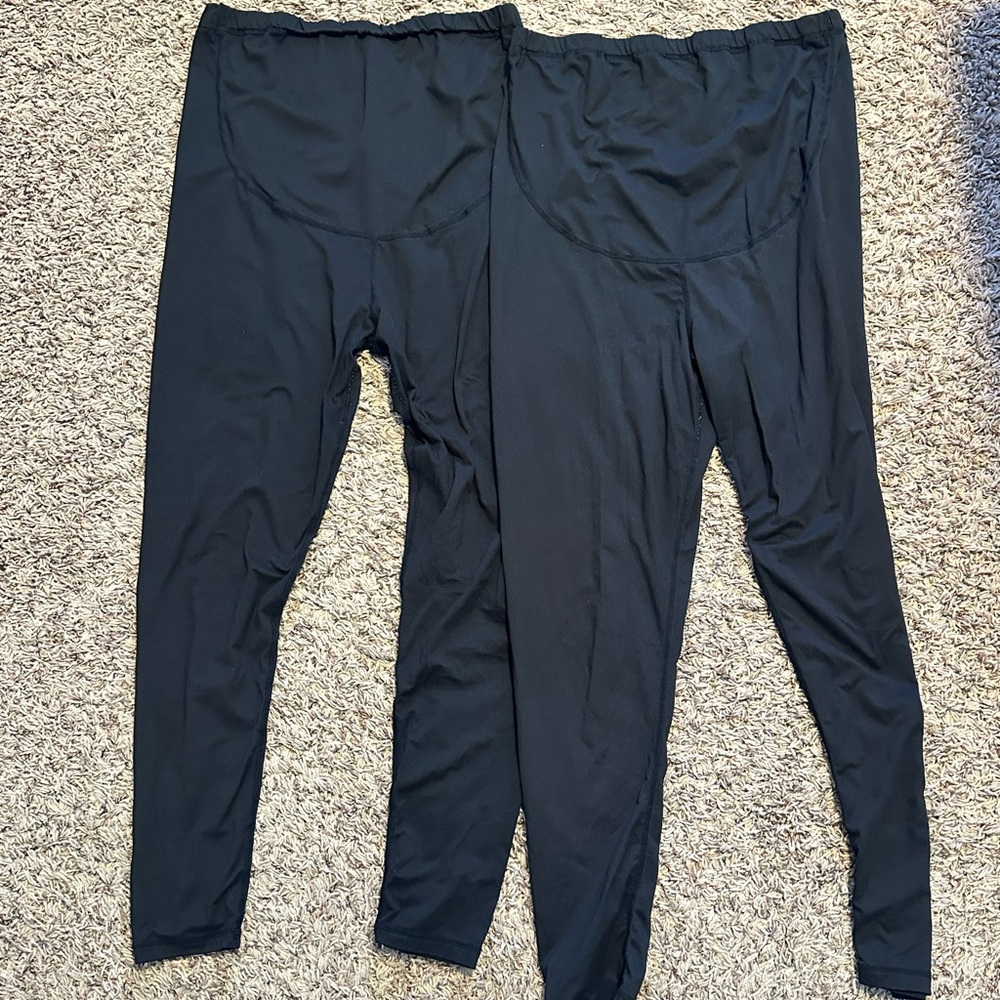 Size large maternity leggings with adjustable waistband